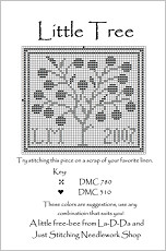 Little Tree Free Cross Stitch Chart from La-D-Da