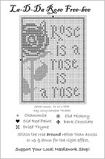 Rose Free Cross Stitch Chart from La-D-Da